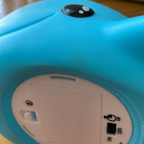 iscream Turquoise Silver Horn Narwhal 10.25" Muli-Colored LED Night Light - Picture 7 of 7